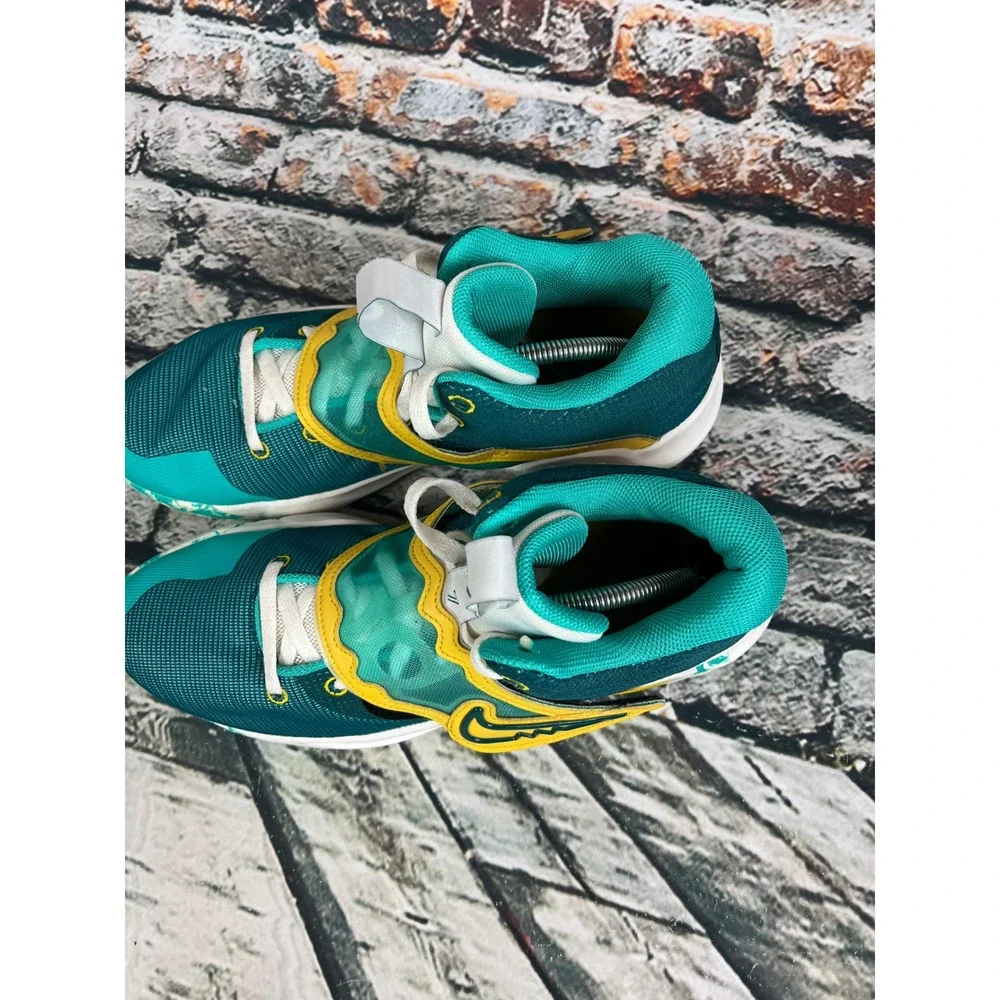 Nike KD Trey 5 Basketball Shoes Sneakers Teal Yellow Clear Jade Sz‎ 13